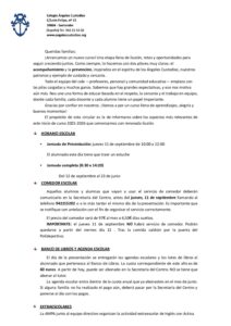 Lee más sobre el artículo Circular de inicio de curso 25-26